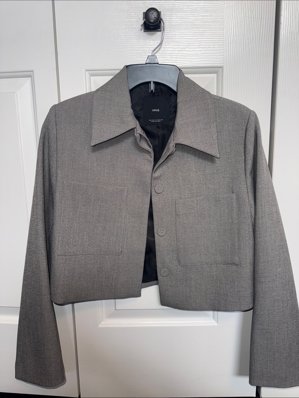 Mango Gray Tailored Blazer